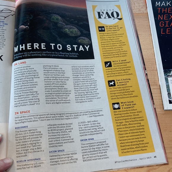 2 SPACE POPULAR MECHANICS MAGAZINES: Welcome to Space / The Next Giant Leap - Picture 11 of 12